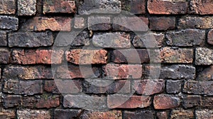 Weathered Brick Wall Texture Seamless Pattern