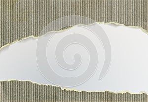 cardboard with torn edges photo