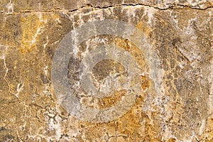 Weathered concrete wall in the village of Faiyum