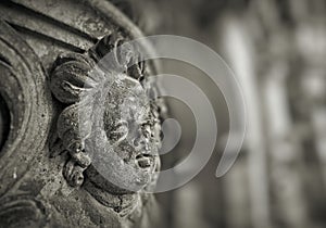 Weathered figure of an angel in Dresden