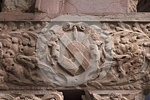 Weathered Masonic Symbol in Wilmington, NC