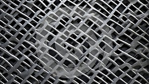 weathered meshed steel canvas texture. ai generated