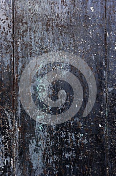 Weathered metal panel background texture