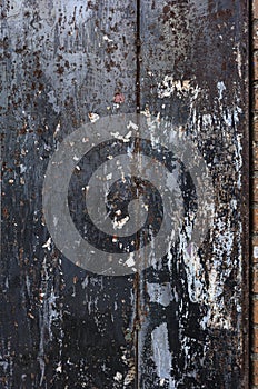 Weathered metal panel background texture