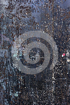 Weathered metal panel background texture