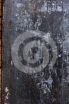 Weathered metal panel background texture