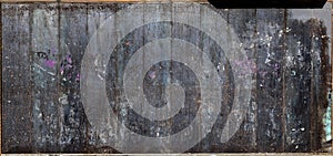 Weathered metal panel background texture