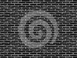 weathered old dark black cement brick blocks stack wall texture surface background. for any vintage design artwork.