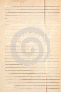 Weathered old paper with lines background texture