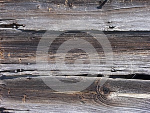 Weathered Old Pine Siding on a Barn