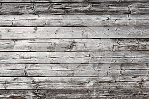 Weathered old wood texture, gray planks background