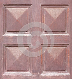 Weathered old wooden door
