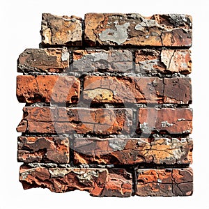 Weathered Red Brick Wall Texture