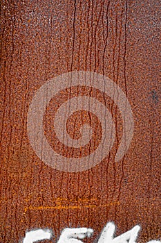 Weathered Red Rusted Metal Texture