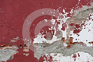 Weathered Red Wall