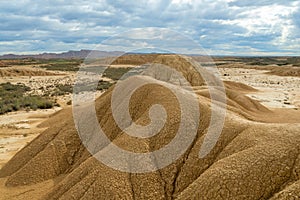 Weathered rock of the Bardenas Reales photo