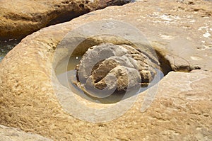Weathered rock closeup at Yeliu