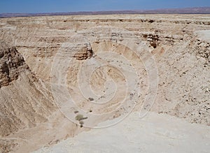 Weathered rocks and mountains in Arava, Israel