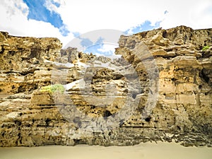 Weathered rocks at Praia Varandinha, Boa Vista