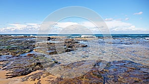 Weathered Rocks on the Rock Platform at Burwood Beach