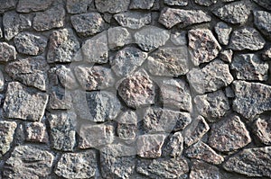Weathered and rough stone wall background