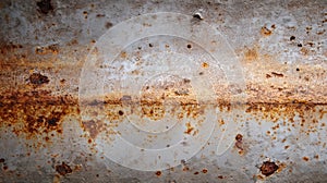 Weathered rusty metal surface with corrosion patterns
