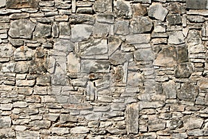 Weathered stone wall