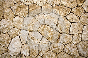 Weathered stone wall