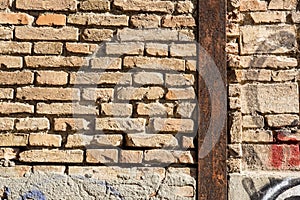 Weathered Stonewall Background from a Castle Wall