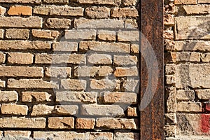 Weathered Stonewall Background from a Castle Wall