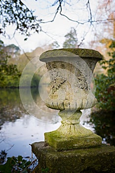 Weathered urn