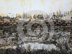 Weathered white beige concrete wall texture, abstract grunge wall