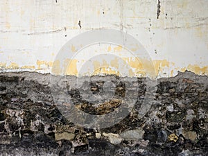 Weathered white beige concrete wall texture, abstract grunge wall