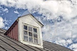 Weathered Window on Roof