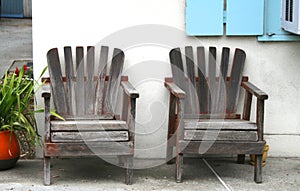 Weathered Wood Chairs