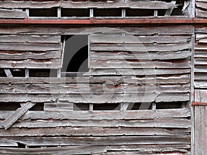 Weathered wood plank barn background