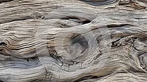 Weathered Wood Texture: Old Wavy Driftwood Background In Georgia O\'keeffe Style