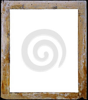 Weathered wooden frame