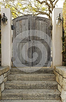 Weathered Wooden Gate