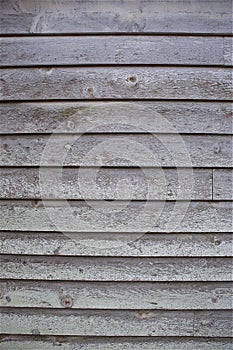 Weathered Wooden Siding, Vertical Planking