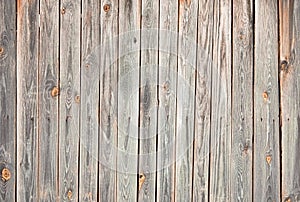 Weathered wooden wall with stains and cracks