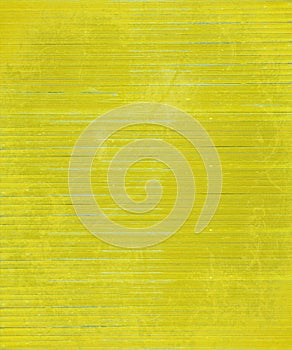 Weathered Yellow Wooden Slatted Background