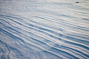 Weathering on the snow plain