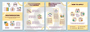 Weatherization brochure template