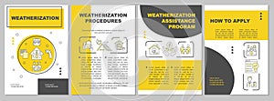 Weatherization brochure template