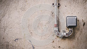 Weatherproof single power plug socket