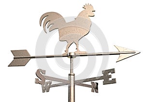 Weathervane Cockerel Isolated