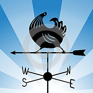Weathervane - running rooster 4