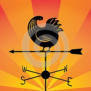 Weathervane - running rooster 6