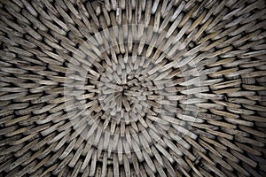 Weave basket background with light shinning through